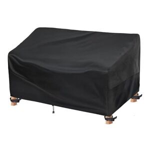 Outdoor Patio Sofa Cover Waterproof Heavy Duty 93W x 40D x 35H Black